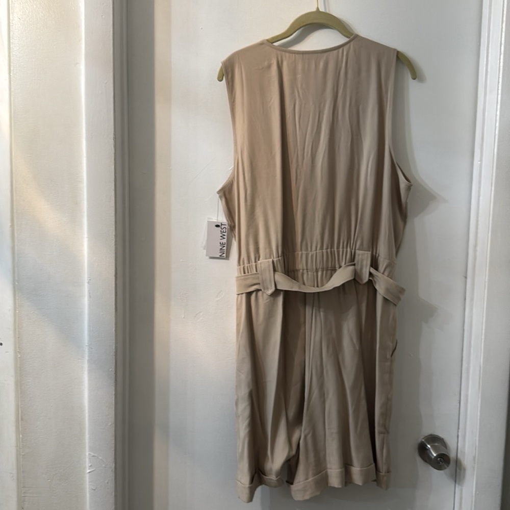 Nine West Utility Romper (Tan) - Picture 5 of 7